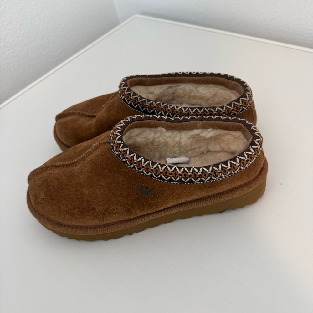 UGG Chestnut Suede Slippers